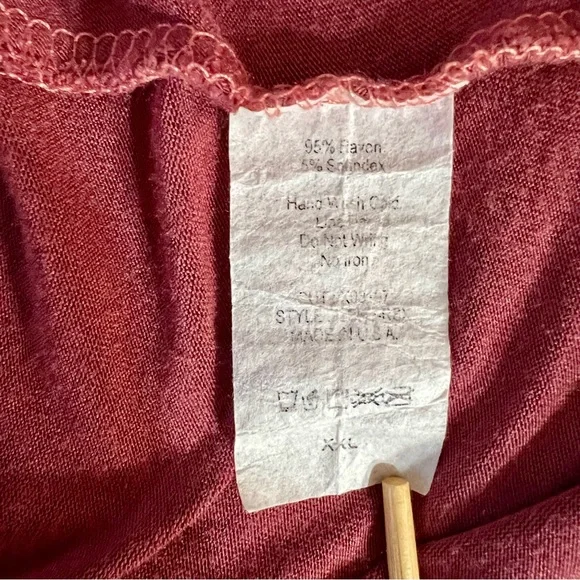 Alison Grace Dusty Rose Ruffled Sheath 3/4 Sleeve Midi Dress Cottagecore USA - Picture 7 of 8